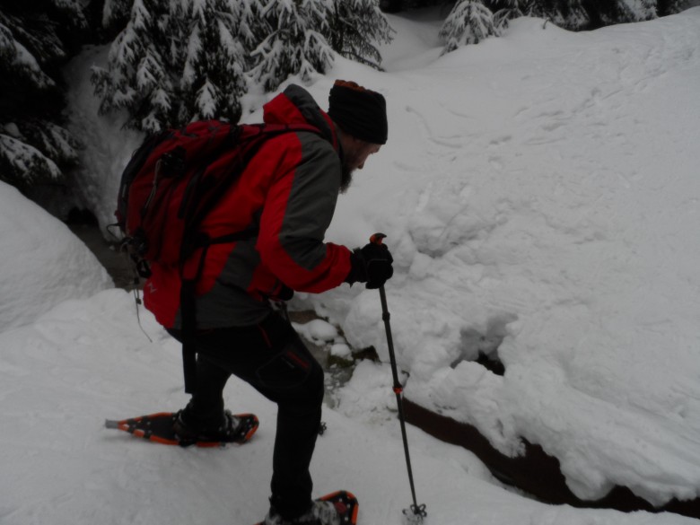kurz chůze na sněžnicích v Kořenově únor 2018