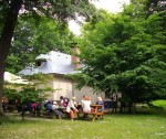 pauza a občerstven&iacute; u hradu Vald&scaron;tejn
